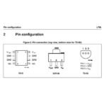 IC Regulator L 7805 CV 5 V Volt 5V 100mA 0.1 A 78L05 78M05 SMD SOT-89 - Image 2