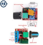 PWM DC 5A HW-687 Variable Motor Speed Controller Dimmer Lampu LED Lamp - Image 2