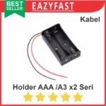 2x AAA A3 Dudukan Kotak Tempat Case Holder Rumah Box Baterai Remote