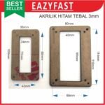 Bracket Akrilik LCD 2004 20x4 Acrylic Case Frame Arduino Tutup Panel - Image 2