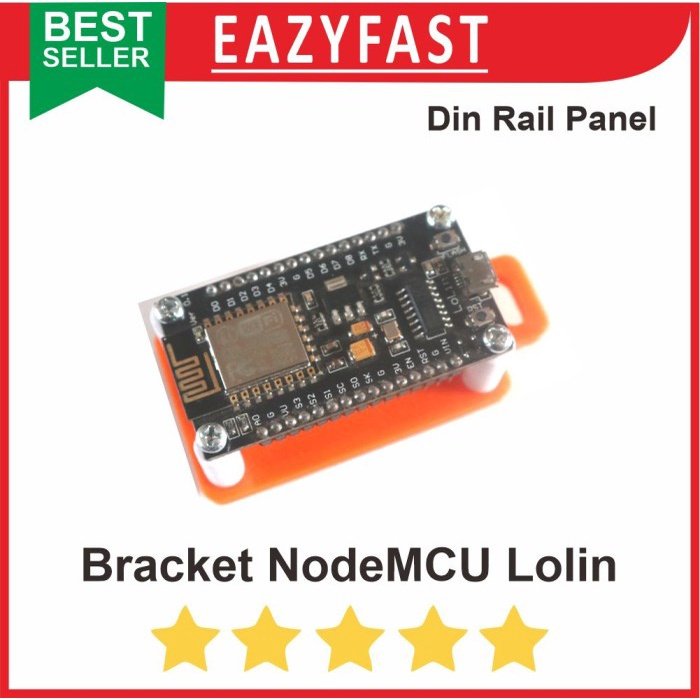 ginee_20250930154036043_0262965748.jpeg Bracket Dudukan Modul ESP NodeMCU Lolin Module MCB Din Rail Rel Panel - Image 1