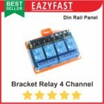 Bracket Dudukan Modul Relay 4 Channel Module MCB Din Rail Rel Panel - Image 5
