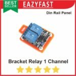 Bracket Dudukan Modul Relay 1 Channel Module MCB Din Rail Rel Panel