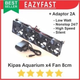 Kipas Aquarium 4 x4 4x Fan Cooler Pendingin Air Akuarium Aquascape