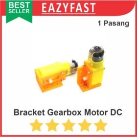 Bracket Motor DC Dinamo Gearbox Roda Robot Horizontal Vertikal 1 Pair