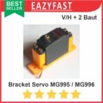 Bracket Servo MG995 MG996R Dudukan Stand Holder Vertikal Horizontal 3D