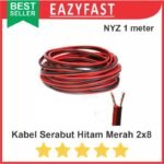 Kabel Listrik Serabut NYZ 2x8 Merah Hitam Isi 2 Serat Ecer Meter NYAF