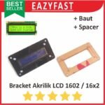 Bracket Akrilik LCD 1602 16x2 Acrylic Case Frame Arduino Tutup Panel