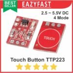 Saklar Sensor Sentuh TTP223 Touch Switch Push Button TTP 223 Self Lock