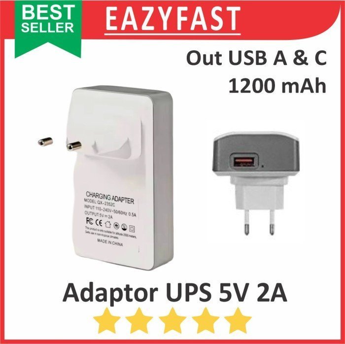 ginee_20250320103332131_8610416010.jpeg Adaptor UPS Mini Portable 5V 2A USB CCTV Router Wifi Power Backup 5 V Volt 2 A Baterai 18650 1200mAh - Image 1