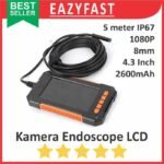 Kamera Endoscope 8mm Layar LCD Portable Endoscopi Inspection Camera Borescope Waterproof IP67