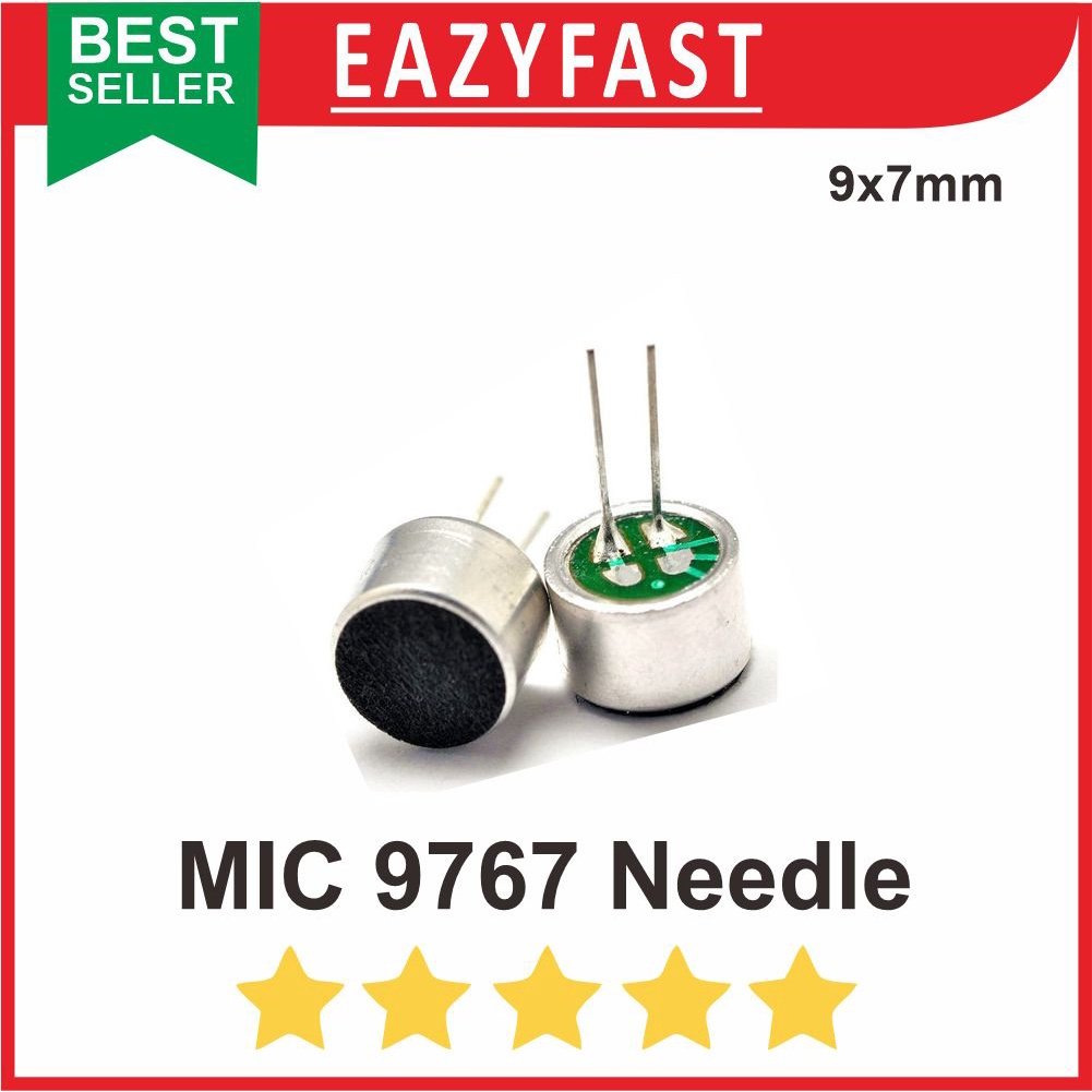 ginee_20251002103706520_6017592739.jpeg Mic Needle Electret Microphone Condenser Sensor Audio 9767 9x7mm - Image 1