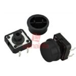 Tacticle Push Button Momentary 4 Pin Besar 12x12 x7.3mm + Cap Tutup - Image 3