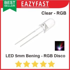 LED Clear 5mm RBG Auto Disco Warna Warni Bergantian