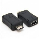 USB Converter MIcro USB male to Mini USB female Adapter - Image 2