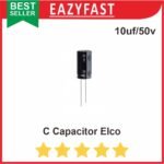 C Capacitor Elco 10uf / 25v 10uf/25v 25 volt Kapasitor Elko - Image 2