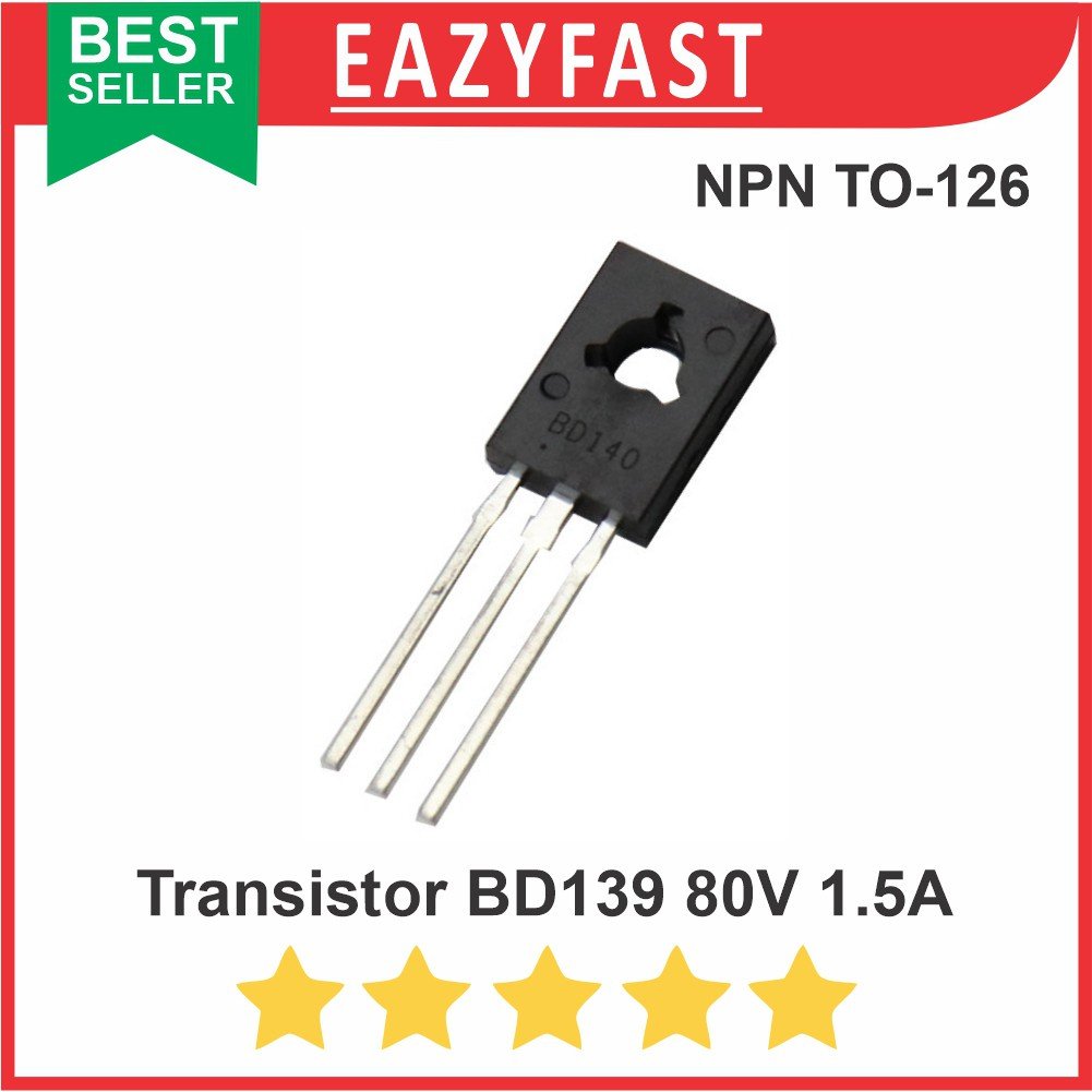 ginee_20251003152700315_0143120443.jpeg Transistor BD139 BD 139 BJT NPN Power Driver Switch Amplifier TO-126 - Image 1