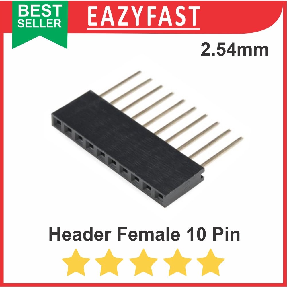 ginee_20251003162930733_8172343993.jpeg Pin Header Male Female Long 10 Pin 10P Stackable Arduino Shield PCB - Image 1