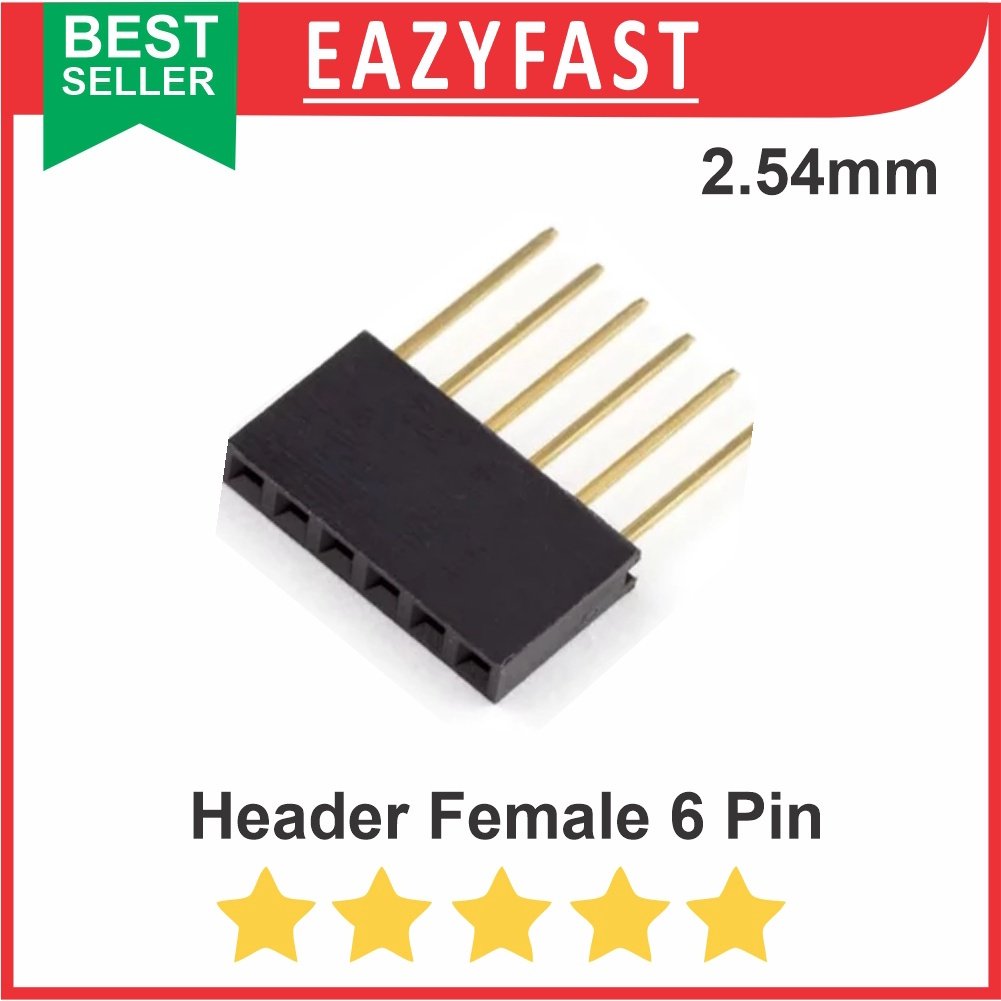 ginee_20251003163211926_9474962904.jpeg Pin Header Male Female Long 6 Pin 6P Stackable Arduino Shield PCB - Image 1