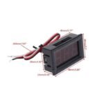 Voltmeter Digital DC 0.56" Inch 2 Kabel Wire Volt Meter Red Green Blue - Image 2