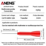 Kabel Multimeter Jarum Kecil 1mm Probe Multitester Jack Tester AVO - Image 2