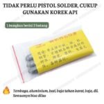 Kawat Batang Las Timah Tambal Suhu Rendah Dia 10mm 8cm Low Temperature  Flux Brazing Gas Torch - Image 3