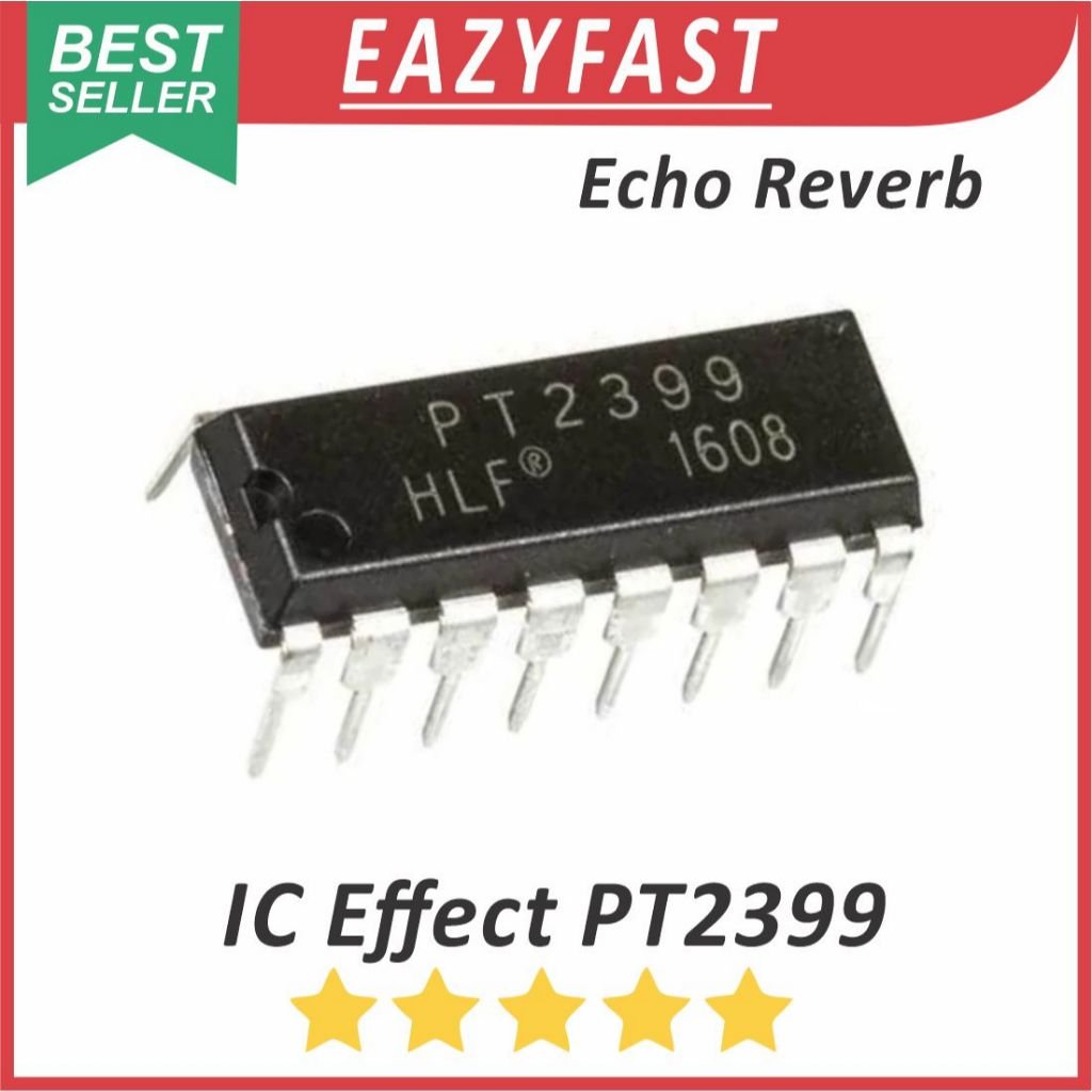 ginee_20251125160439898_3013695254.jpeg IC Efek PT2399 PT 2399 Effect Mic Delay Echo Reverb Audio Processor PTC Transistor Chip DIP - Image 1