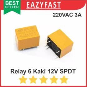 Relay 6 Kaki Pin DC 12V 12 V Volt SPDT Mini 30V 3A 250VAC