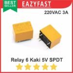 Relay 6 Kaki Pin DC 5v 5 V Volt SPDT Mini 30V 3A 250VAC