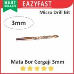 Mata Bor Gergaji Drill Bit 3mm HSS Titanium Coated