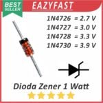 Dioda Zener Diode 1 Watt 2.7V 3V 3.0V 3.3V 3.9V 1N4726 1N4727 1N4728 1N4730 2.7 3.0 3 3.3 3.9 V Volt 1W