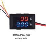 Dual Volt Amp Meter Digital Ampere Meter Voltmeter 10A 0-100V Ammeter - Image 2