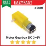 Dinamo Motor DC Gearbox Gear Box Robot Mobil Car Kuning 3 - 6