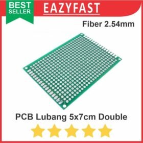 PCB Lubang IC 5x7 5x7cm Double Layer Bolong Titik Matrix Fiber FR4