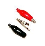 Capit Buaya Besar 45mm Jepit Kabel Listrik 1 Set Pasang hitam merah - Image 2