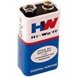 Baterai Kotak 9V 9 V volt HW Hi-Watt Batu Batre bukan ABC Alkaline - Image 2
