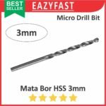 Mata Bor Micro Drill Bits HSS 3mm 3 3.0 mm Straight Shank