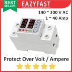 Over Under Voltage Volt Amp Protect Protector Protection Din Rail MCB
