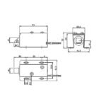Aktuator Selenoid Door Lock 12V DC Kunci Pintu Elektrik Otomatis RFID Solenoid - Image 2