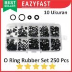 O Ring Oring mm Set Pack 250 Pcs Karet Seal Rubber Gasket Washer Black