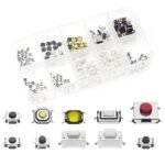 Tactile Switch Key Push Button SMD Set Pack Isi 100 Pcs Tombol Saklar PB On Off PCB Tact Arduino - Image 2