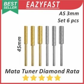 Mata Bor Tuner Mini x6 Diamond 3mm Silinder Rata Ukir Kikir Grafir Engrave Die Grinder IC MMC EMMC