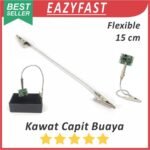 Kawat Capit Buaya Flexible Helper Hand Tools Double Dual Head Metal Steel Painting Paint Clip 15cm