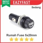 Fuse Holder Panel Rumah Sekring Kaca Tabung Kecil 5x20 5x20mm 5 x 20