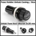 Fuse Holder Panel Rumah Sekring Kaca Tabung Kecil 5x20 5x20mm 5 x 20 - Image 2