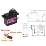 Motor Servo RC MG90 Half Metal Gear 180 Degree Sudut Derajat Drajat 9 G Gram 9g Mini Micro Gearbox Gear Box MG90S MG 90S 90 S Tower Pro TowerPro - Image 2