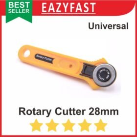 Rotary Cutter 28mm Kecil Kain Kulit Kertas Vinyl Film Roda Putar