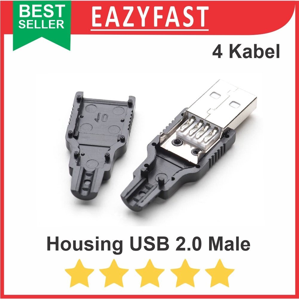 ginee_20250930141950883_9717232135.jpeg Socket USB 2.0 Connector Male Kosong DIY Plug Type A Jack Jantan 4P - Image 1