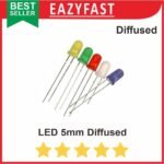 Lampu LED 5mm Warna Diffused Merah Hijau Biru Kuning Orange Putih Red Green Blue Yellow White 5 mm
