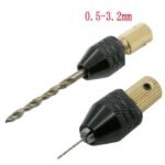Keyless Multi Chuck + Shaft Adapter untuk Dinamo Motor DC Mini Drill - Image 3